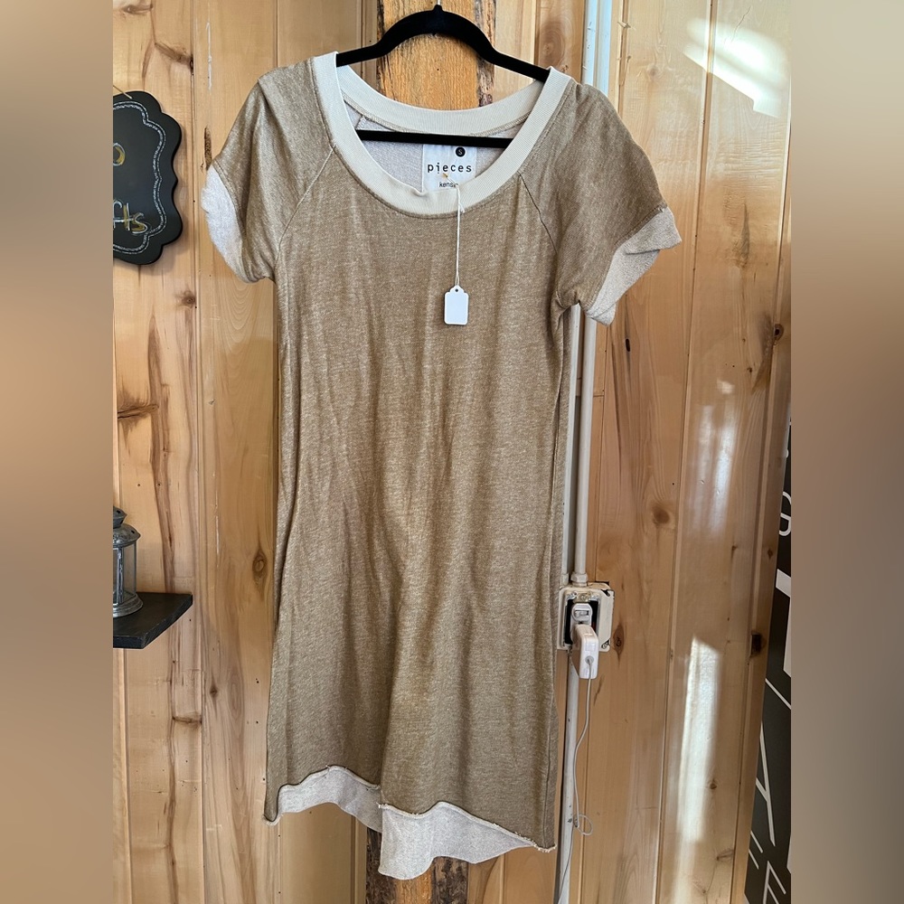 Pieces Tan Dress